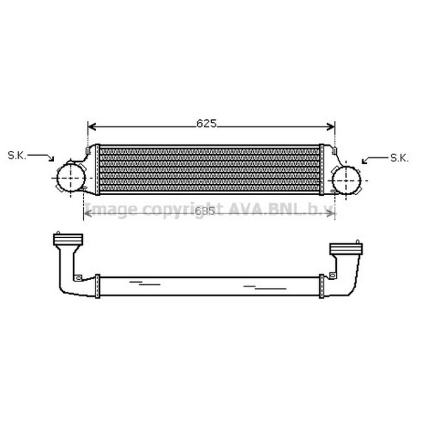 Valeo Interkol Radyatörü E46-83 M47 / N-m57 / N - Kod VAL818715 - OEM 17517793370