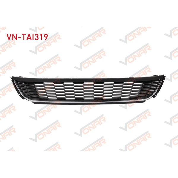 VONAR Ön Tampon - Tampon Orta Izgara (Nikelajli) Volkswagen Polo 2010-2015 - Kod VN-TAI319 - OEM 6R0853671