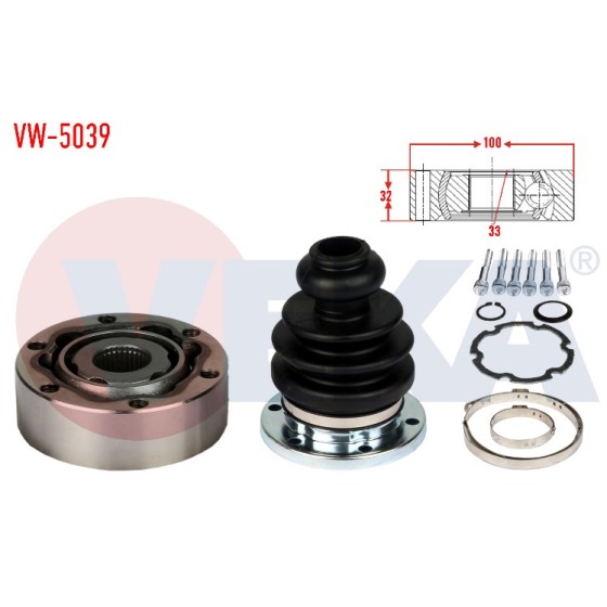 VEKA Aks Kafası - Sol-sag ON IC Volkswagen Passat (3b2) 1.6 1996-2000 - Kod VW-5039 - OEM 3B0498103 ürün görseli