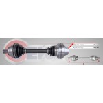 VEKA Komple Aks Sol Sag ON Volkswagen Amarok 2.0 Audi TDI Uzunluk 465, 96mm 2010 - Kod VW-8027 - OEM 2H0407271B