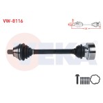 VEKA Komple Aks Sol ON Uzunluk 511mm Volkswagen Golf Vii (5g1) 1.2 TSI M-t 2012- / Volkswagen Passat (3c2) 1.6 2005-2008 / Audi A3 (8v1) 1.2 Audi TFSI M-t 2012- / Seat Leon 1.2 TSI M - Kod VW-8116 - OEM 1K0407451GX