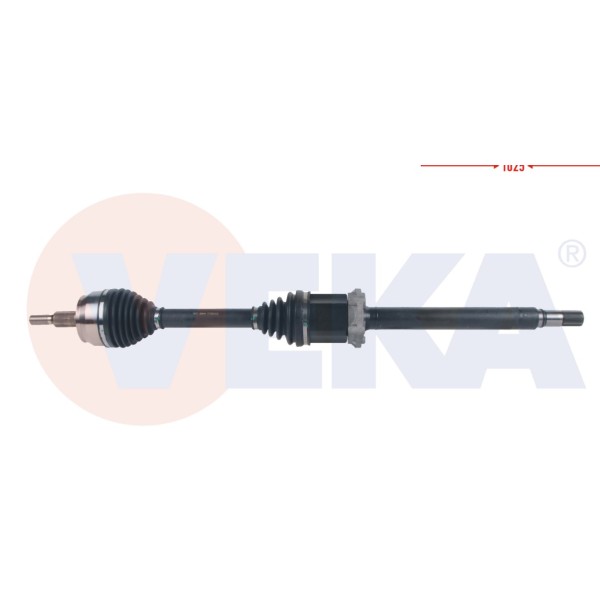 VEKA Komple Aks Sag ON Uzunluk 1025mm Volkswagen Transporter VI 2.0 Audi TDI A-t 2015 - Kod VW-8119 - OEM 7E0407761D