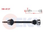 VEKA Komple Aks Sol ON Uzunluk 562mm Volkswagen Caddy II (9k9a) 1.9 D 1995-2004 / Seat Inca (6k9) 1.9 D 1995-2003 / Seat Cordoba I 1.9 D 1996-2002 - Kod VW-8137 - OEM 191407271N