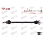 VEKA Komple Aks Sag ON Uzunluk 760mm Volkswagen Polo Classic 1.6 M-t 1995-2001 / Seat Ibiza II 1.3 - 1.4 - 1.6 M-t 1993-2002 / Seat Cordoba 1.6 M-t 1993-2002 - Kod VW-8141 - OEM 191407271N