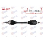 VEKA Komple Aks Sol ON Uzunluk 707mm Volkswagen Crafter 2.0 Audi TDI A-t 2016- / Man Tge 2.0 Audi TDI A-t 2016 - Kod VW-8165 - OEM 2N0407271L