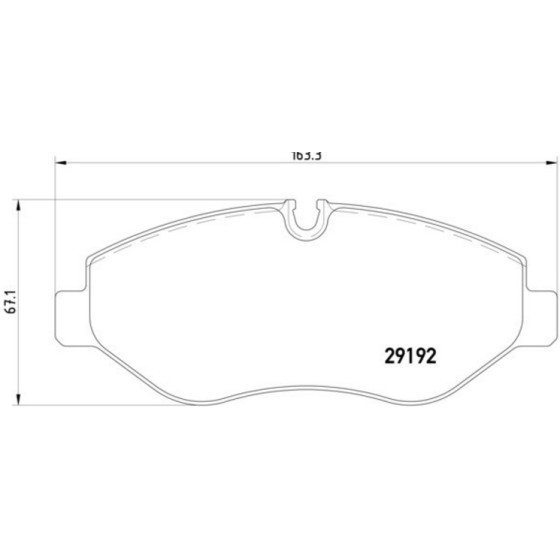 BTAP Ön Fren Balatası - Crafter 06-11 - Kod VWA231344 - OEM 2E0698151B ürün görseli