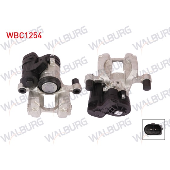 WALBURG Fren Kaliperi - Fren Kaliper Elektronik Sol Arka Piston 42mm Disk 300mm Skoda Superb Iii 2015- / Skoda Kodiaq 2016- / Volkswagen Tiguan 2016- / Volkswagen Passat 2014- / Seat Tarraco 2018 - Kod WBC1254 - OEM 3Q0615423 ürün görseli