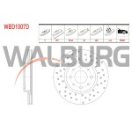 WALBURG Ön Fren Diski - Havali Performans Delikli 4 Bjn, 02x40, 5 Fiat Albea 1.3 Mjt-1.6 03-07 / Fiat Linea 1.3 Mjt-1.6 Mjt 2007- / Fiat Doblo 1.6 1.3 Mjt - Kod WBD1007D - OEM 0060806137
