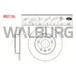 WALBURG Arka Fren Diski - Duz Opel Astra G (F69) 1.8 16V 5 Bijon, 5x42 1998-2005 - Kod WBD1184 - OEM 569109