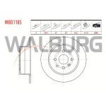 WALBURG Arka Fren Diski - Duz Opel Vectra B 1.6i 4 Bijon 269, 7x9,, 2 1995-2003 - Kod WBD1185 - OEM 569209