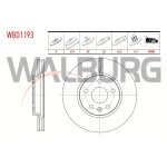 WALBURG Ön Fren Diski - Havali Opel Astra J 1.3 CDTI 5 Bijon, 5 2009-2016 - Kod WBD1193 - OEM 13502045