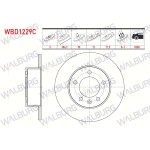 WALBURG Arka Fren Diski - Duz Kaplamali 5 Bjn (Bjn Delik Cap 15, 5mm) 304,, 5 Renault Master Iii (FV) 2.3 DCI 2010 - Kod WBD1229C - OEM 432009822R