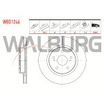 WALBURG Ön Fren Diski - Havali 5 Bjn 294, Suzuki Grand Suzuki Vitara II (JT) 1.6 Vvt-i 5 Kapi 2005- / Suzuki Vitara II (JT) 1.9 Ddis 2005- / Suzuki Vitara II (JT) 2.0i 2005 - Kod WBD1246 - OEM 55211-65J00