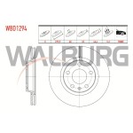 WALBURG Ön Fren Diski - Havali Volkswagen Passat (3b2) 1.6 5 Bijon 279,, 4 1996-2000 - Kod WBD1294 - OEM 8E0615301B