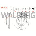WALBURG Ön Sağ Fren Diski - Havali 5 Bjn 18 Jant 349,, 5 Volkswagen Touareg 2.5 R5 Audi Tdi-3.2i-4.2 V8-5.0 V10 Audi Tdi-3.0 V6 Audi TDI 2002-2010 / Porsche Cayenne 3 - Kod WBD1320 - OEM 7L6615302E