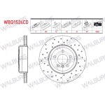 WALBURG Fren Diski - Bmw Fren Diski Arka Havali Kaplamali Performans Delikli 5 Bjn 5 Serisi (F10) 2010 - Kod WBD1524CD - OEM 34216775289