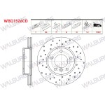 WALBURG Fren Diski - Bmw Fren Diski ON Havali Kaplamali Performans Delikli 3 Serisi (E46) 318 Ci 5 Bijon 1998-2005 - Kod WBD1526CD - OEM 34111160674