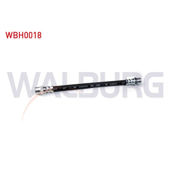 WALBURG Arka Fren Hortumu - Sol-sag 200mm Fiat Uno 70 1994-2000 - Kod WBH0018 - OEM ürün görseli