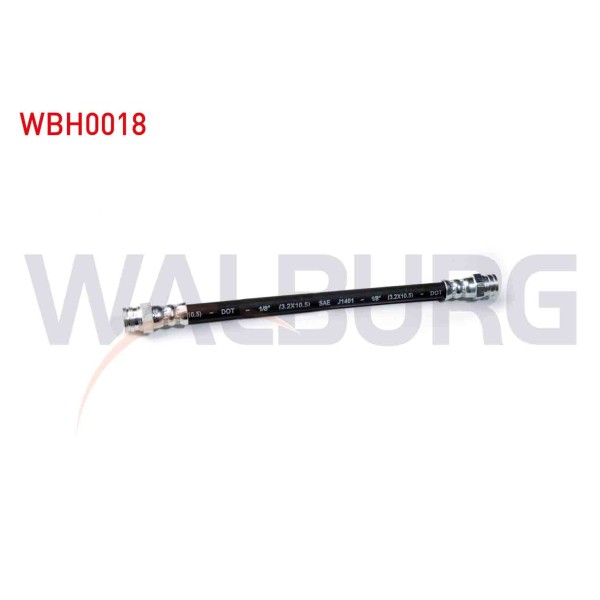WALBURG Arka Fren Hortumu - Sol-sag 200mm Fiat Uno 70 1994-2000 - Kod WBH0018 - OEM