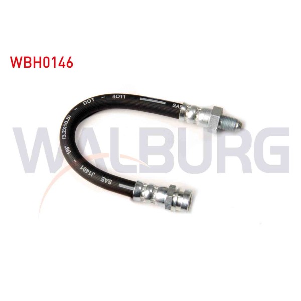 WALBURG Ön Fren Hortumu - Sol-sag 190mm Kisa Mitsubishi Colt II (C1_a) 1982-1988 / Mitsubishi Colt Iii (C5_a) 1986-1992 / Mitsubishi Lancer Iii - Kod WBH0146 - OEM MB082157