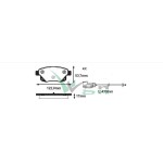 WGN Fren Balata Fisli Arka Ford Transit (V347) 2.2 TDCI 18.80mm 2006-2014 6c11 2m008 AF - Kod WBP-FD004 - OEM 1371454