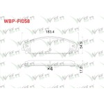 WAGEN Fren Balata ON Ikazli Chrysler 300c 2004- / Lancia Thema (LX) 3.0 2011-2014 / Dodge Challenger Coupe 2008 - Kod WBP-FI058 - OEM 00K68147681AA