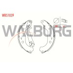 WALBURG Fren Pabuc Balata Arka Fiat Doblo (119, 223) 1.3 Mjt Levyeli Mm 2001-2010 / Fiat Doblo 1.6 Mjt 2001-2010 / Opel Combo D 1.6 CDTI 2012 - Kod WBS1039 - OEM 1605166