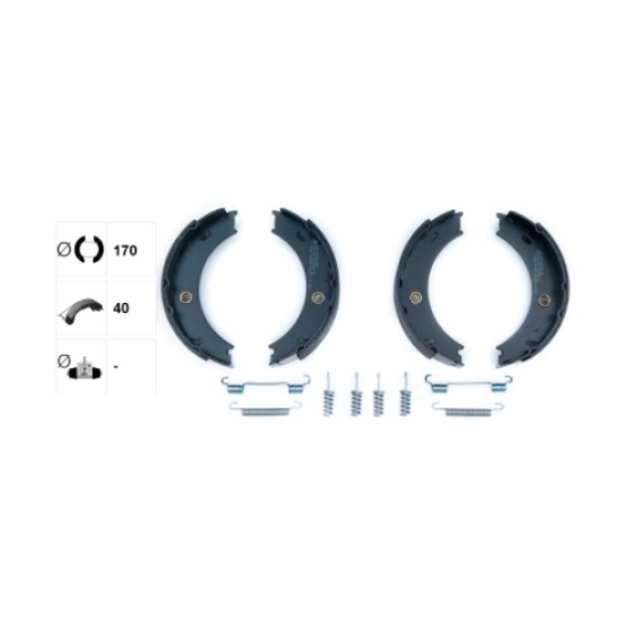 WALBURG Fren Balatası - EL Fren Balatasi Mercedes-benz Sprinter LT35 46 (904) 412 CDI Yapistirma Aksesuarli Mm 1995-2006 - Kod WBS1072 - OEM 2D0698525A ürün görseli