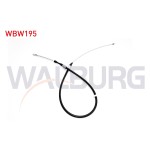 WALBURG EL Fren Teli Arka Sol Kampanali Opel Corsa B / Opel Tigra A 1.0i 12V 1.2i 1.4i 1.6 16V 1993-2000 - Kod WBW195 - OEM 522615