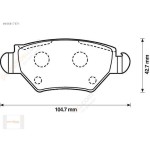 WALBURG Arka Fren Balatası - Opel Astra G 1.4, 1.6 16V (98-05) - Kod WDB292 - OEM 1605105