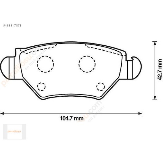 WALBURG Arka Fren Balatası - Opel Astra G 1.4, 1.6 16V (98-05) - Kod WDB292 - OEM 1605105 ürün görseli