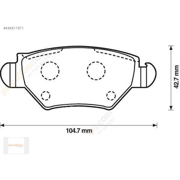 WALBURG Arka Fren Balatası - Opel Astra G 1.4, 1.6 16V (98-05) - Kod WDB292 - OEM 1605105