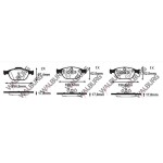 WALBURG Fren Balata ON Ford Transit Ford Connect 1.8 TDCI 17.80mm 2002-2006 - Kod WDB404 - OEM 1359884