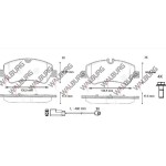 WALBURG Fren Balata Fisli Arka Ford Tourneo Ford Custom (V362) 2.2 TDCI 17.6mm 2012- BK21 2m008 AC F BK21 2m008 AA - Kod WDB561 - OEM 1840037