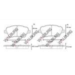 WALBURG Fren Balata ON Ford Tourneo Ford Courier 1.5 TDCI 17.50mm 2014- AY11 2k021 CA - Kod WDB581 - OEM 1785193