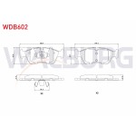 WALBURG Fren Balata ON Bmw 1 Serisi (E87) 120 I 2003-2012 / 3 Serisi (E90) 318 D 2005-2011 / (E90) 316 I 2005-2011 / (E90) 325 I 2005-2011 / (E90) 335 D 2005-2011 - Kod WDB602 - OEM 6774050