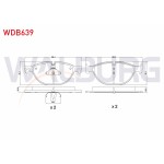 WALBURG Bmw Fren Balata ON 5 Serisi (F10) 535 D 2010- / (F10) 530 D 2010- / (F10) 535 I 2010- / 7 Serisi 730 I 2009- / 740 I 2009- / 6 Serisi (F13) 640 I 2010 - Kod WDB639 - OEM 34116775318
