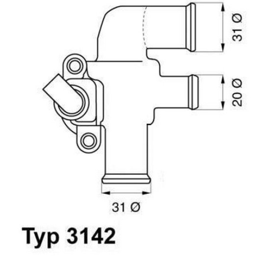WAHLER Termostat - Smart For Two 160 - Kod WHL3142.90D - OEM A1602000315 ürün görseli
