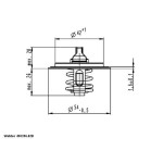 WAHLER Termostat - A4-a5-a6-q5-volkswagen Polo Caga-caha-cagb-cagc-bby-bky-bbz 1, 4 16v-2, 0 Audi TDI 82°c - Kod WHL410396.82D - OEM 03L121113A