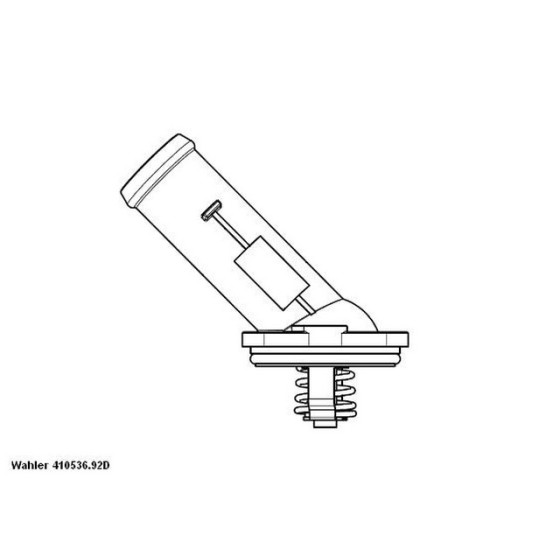 WAHLER Termostat - Cayc Volkswagen Golf 6 - Volkswagen Polo 6 1.6TDİ - Kod WHL410536.92D - OEM 03L121114B ürün görseli