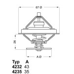 WAHLER Termostat - M20-50 - Kod WHL4235.80D - OEM 11531713040