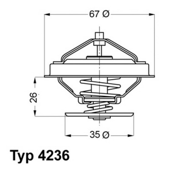 WAHLER Termostat - Kod WHL4236.88D - OEM 11537511580