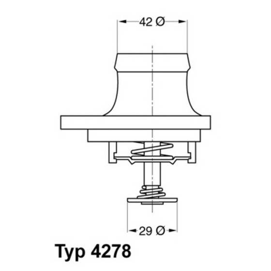 WAHLER Termostat - 140 119 - Kod WHL4278.80D - OEM A1192000015 ürün görseli
