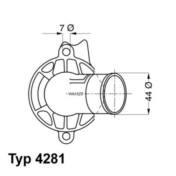 WAHLER Termostat - Kod WHL4281.87D - OEM A1122030275 ürün görseli