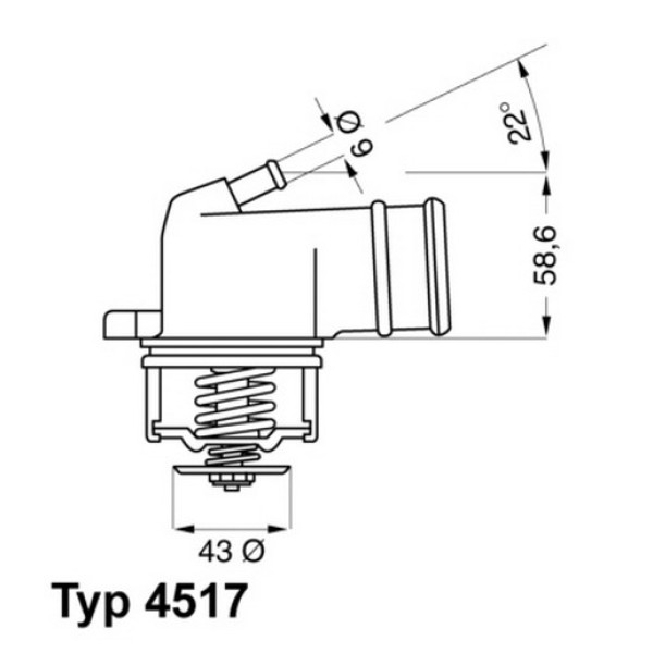 WAHLER Termostat - 140 120 - Kod WHL4517.87D - OEM A1202000015