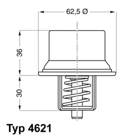 WAHLER Termostat - M3 S54 - Kod WHL4621.80D - OEM 11531318274 ürün görseli