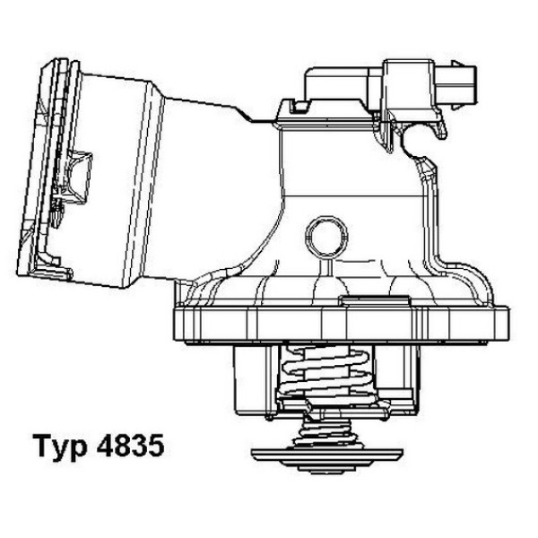 WAHLER Termostat - 642 - Kod WHL4835.87D - OEM A6422000415