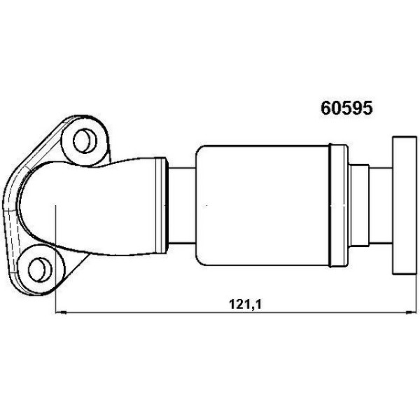 WAHLER EGR - Valf Borusu Mercedes-benz Sprinter-vito 611 - Kod WHL60595D - OEM A6111400157