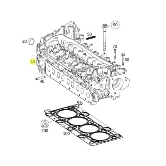 ZEGEN Silindir Kapagi ( R9M 1.6 DCI ) Mercedes-benz Vito 447 2014- / Renault Megane Iii - IV 2011- / Trafic Iii 2014- / Nissan Qashqai II 2011- / X-trail 2014 - Kod ZCH1112 - OEM A6220102300 ürün görseli