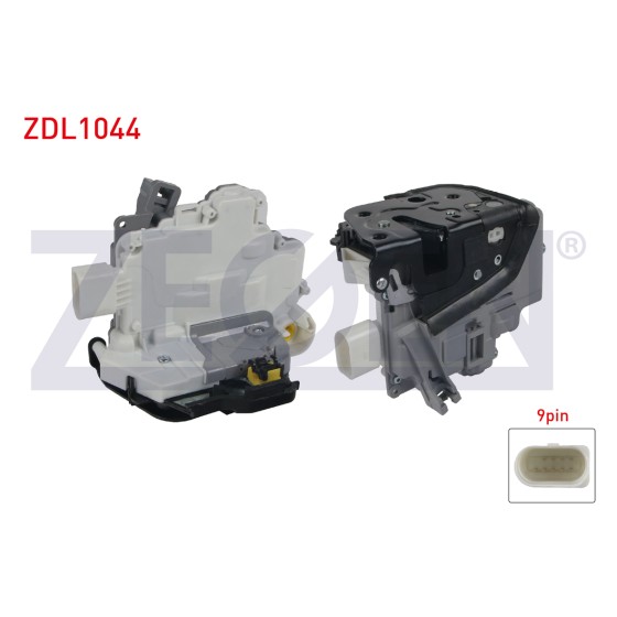 ZEGEN Kapi Kilidi Motorlu Sol ON 9 Pin Audi A3 - Audi A6 2003-2012 - Kod ZDL1044 - OEM 4F0839015 ürün görseli